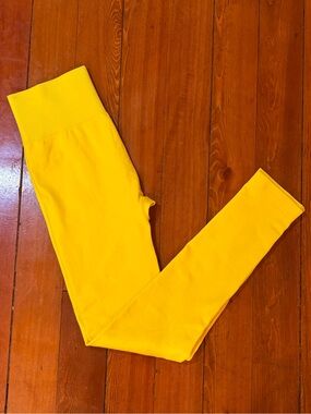 Yellow Leggings S/M High Waist Stretch Halloween Costume Cosplay Minion Bee